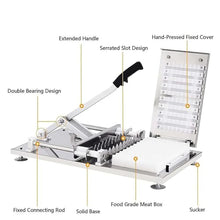 BBQ Skewer Meat Maker, Meat Skewer Machine with Anti-slip Handle, Using The Lever Principle Designed, Thread 10 Skewers At a Time and Fast Penetration, for Thread Beef, Mutton and Chicken
