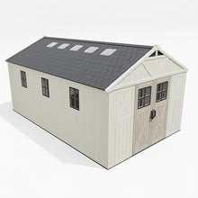 Patiowell 10x16 FT Resin Outdoor Storage Shed with Floor and Skylight
