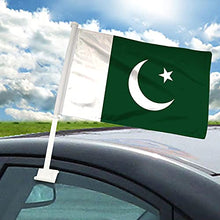 Mexico Car Flag Window Clip Flag 18” X 12” Including Poles for Patriotic, Sports Events, Parades (Polyester, (Premium - Double Side Printing, Pack of 100))