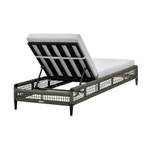 Armen Living Felicia Outdoor Chaise Lounge Standard Black
