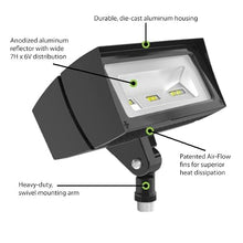 RAB Lighting FFLED18 2 Pack LED Floodlight for Landscapes/Façades/Security Lighting, 18W, 2400LM, Swivel Arm, 5000K Color Temp, Ultra-Efficient, 7H x 6V Beam Spread, Residential or Commercial Use