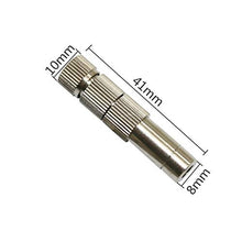 Pfeilzieher 0.2-0.6mm Garden Hose Quick Connect Copper Sprayer with Filter 8mm Slip Lock Quick-Connect Nozzles Greenhouse Cooling Misting Nozzles 30 PCs (Color : 0.5 mm Mist)