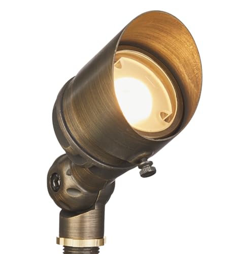 VOLT 10-Pack 12V Cast Brass G4 Infiniti 2700K Warm White LED Outdoor Spotlights Bronze