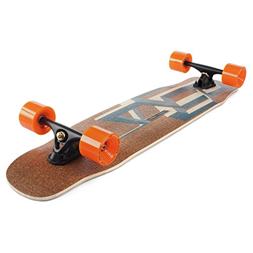 Loaded Boards Basalt Tesseract Bamboo Longboard Skateboard Complete Dark Blue