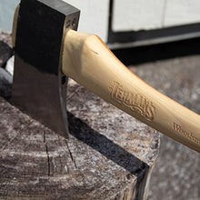 Lehman's Woodsman's Belt Axe - Carbon Steel Axe Head with Amish Made Hickory Wood Handle, Made in USA
