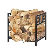 DJVHSRI Firewood Storage Rack Living Room Home Iron Wood Firewood Shelf Magazine Rack Firewood Storage Display Display Rack,
