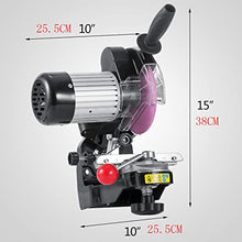 230W Electric Chainsaw Sharpener, Multi-Angle Adjustable Chain Saw Sharpener, Bench Adjustable Chains Grinder Heavy Duty Tools with 2X Grinding Wheels, 3000RPM Motor for 1/4-3/8 inch Chainsaw Chains