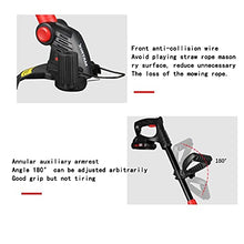 Lawn Mowers Household Lawn Mower Small Electric Lawn Mower New Metal Material ELD Lawn Mower Light and Convenient Household Lawn Mower (Black Battery*1)