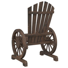 IBUQDDV Garden Adirondack Chair Set of 4 Burnt Look Solid Fir Wood Outdoor Seating for Patio and Backyard with Ergonomic Design and Weather-Resistant Finish