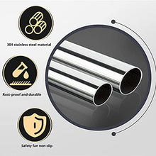 BSNANCA Pool Handrail Swimming Pool Handrails, 304 Stainless Steel Spa Handrail, Pool Stair Rail Humanized Blue Grip Cover Pool Railings for Garden Backyard Pools ()