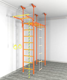 Bocahero Indoor Playground Swedish Ladder Climbing Wall Blue