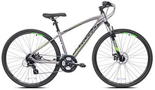 Giordano 700c Brava Hybrid Comfort Bike Medium Silver