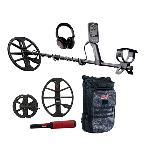 MINELAB Equinox 900 Bundle, Includes Metal Detector, EQX 15 Coil, PRO-FIND 40 Pinpointer, and Backpack