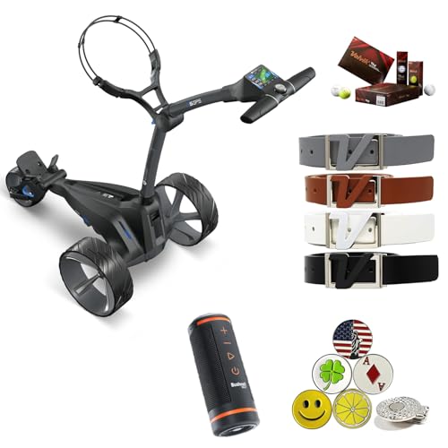 AMBA7 M5 GPS DHC Electric Caddy Cart Bundle Black