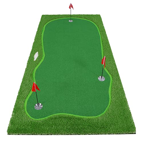 Chriiena Golf Putting Green Mat Large Professional Green
