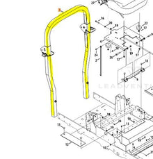 Arbor King Genuine Rops Assembly 680-00175 for Cub Cadet L48KH, L54KW, L60KH, L60KW, L60KW, LZ-54KW, S-60KH, SZ-60KW Lawn Tractors