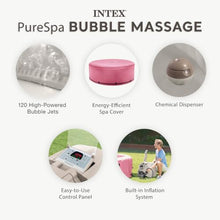 INTEX PureSpa 4 Person Inflatable Hot Tub with Energy-Efficient Spa Cover