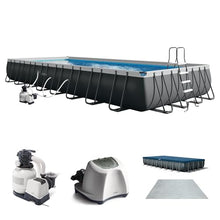 INTEX Ultra XTR 32ft x 16ft x 52in Above Ground Swimming Pool Set Bundle