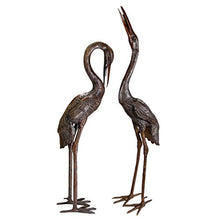 Design Toscano Cranes Garden Statue Set Large Cast Bronze