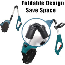 McbeAn Electric Foldable Snow Blower, Cordless Snow Shovel with 2 Battery, Adjustable Direction & Telescopic Pole, Safe Operation, for School Roads Driveways