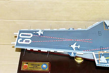 Squadron Nostalgia LLC USS Saratoga CV-60 Aircraft Carrier Scale Model Mahogany Multi-Colored