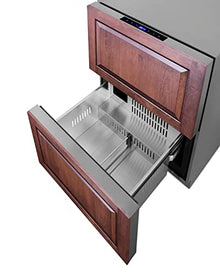 Summit 24” Two Drawer Refrigerator-Freezer, 3.32 cu.ft.Capacity, ADA Compliant, Stainless Steel, Panel Ready Capable*- ADRF244CSS (*Panels not include)