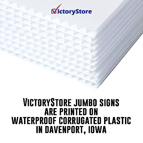 VictoryStore 18” x 24” Corrugated Plastic Blank Yard Signs White 500-Pack