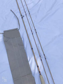 Zhu Tonkin Bamboo Fly Rod 7'6" #4 2 Piece with 2 Tips Yellow