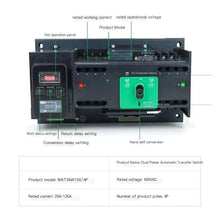 MGMYVDDGVW Dual Power Supply Automatic Transfer Switch WATSNA-80A 4p PC-Grade Isolation Switching Device(80A 4p)