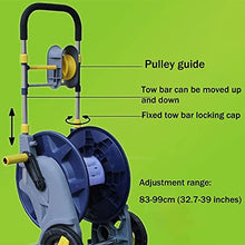 Garden Hose Reel Cart with Hose,Household Car Wash ABS+Aluminum Alloy Splicing Water Pipe Cart Rack, Retractable Garden Watering (20M)