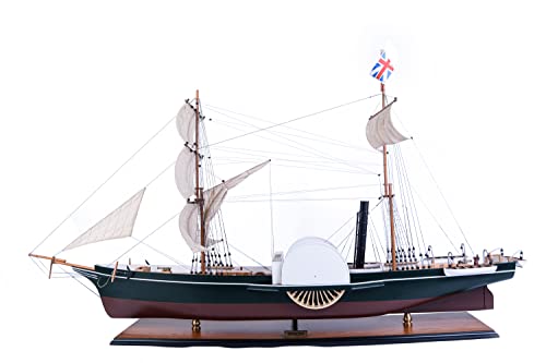 Old Modern Handicrafts Nemesis Ship Model Handcrafted Wood Multicolor