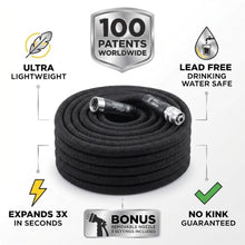 75 Ft Expandable Garden Hose – Turbo Shot Nozzle + Squishy Toy– Pack of 6