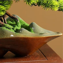 YXIANG56Q Fake Plants Simulation Welcome Pine Wigwam Decorative Ornaments Living Room Entrance Desktop Home Office Tea Room Bonsai Bonsai Tree