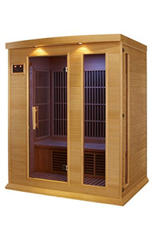 DYNAMIC SAUNAS Maxxus 3 Per Low EMF FAR Infrared Carbon Canadian Hemlock Sauna