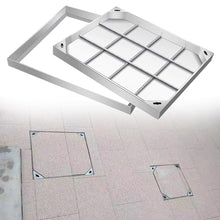 WXPWAMZ 304 Stainless Steel FInspect CoverAccess Lid for Septic Tan with Lift HookMetal Cover for Patios and Paving (70 x 80 cm)