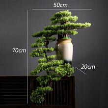 YXIANG56Q Fake Plants Artificial Bonsai Simulation Tree High-end Light Luxury Greenery Bonsai Ornaments Entryway Decoration Simulation Tree Bonsai Tree