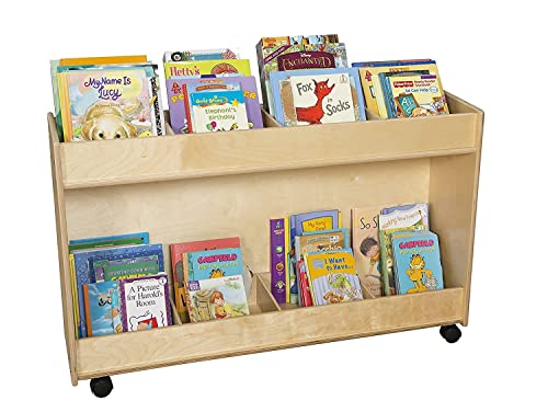 Contender Birch Montessori Kids' Bookcase Display Stand Natural