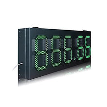 Race Timing Clock High Brightness Outdoor Waterproof Iron Box PCB Oil Price Board 8.888 Format Digital Gas Station Logo for Running Events Marathon Climbing (24 Inch Digital X)