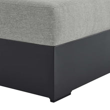 Modway Tahoe Powder-Coated Aluminum Outdoor Chaise Lounge Gray with Weather-Resistant Cushions, Modular Right-Facing Patio Lounger for Pool Furniture or Sectional Sofa Set
