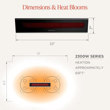 Bromic Platinum Smart Heat Marine 2300W Electric Patio Heater - Radiant Infrared, 220V-240V, Black Finish - BH0320015