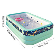 Inflatable Swimming Pool for Kids Adults Blow Up Pool, Family Inflatable Lounge Wading Pool for Outdoor, Backyard, Garden, Above Ground, Summer Water Party (Color : /Green, Size : 4.2m)