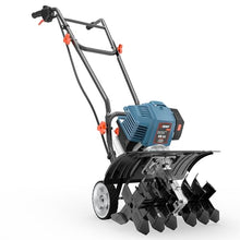 SENIX 4QL 4-Cycle Gas Powered Tiller Cultivator, 46cc Full Crank Engine, 15-Inch Tilling Width, 8-Inch Tilling Depth, Easy Start, Foldable Handles for Compact Storage (TL4QL-L1)