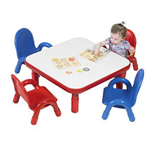 Children's Factory Angeles AB74112PR5 Kids Table and Chairs Set, Red-Blue