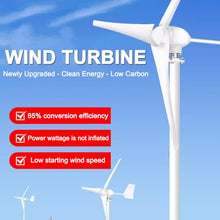 SHADAOYU High Power Generation Rate Small Home Outdoor Permanent Magnet DC Wind Turbine Generator, 300w, 600w, 1000w Windmill Generator, 3 Blades, Wind Turbine Generator(600w)
