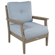 highwood Lehigh 5-Piece Deep Seating Set, with Sunbrella Cushions in Bliss Dew, Woodland Brown Frame