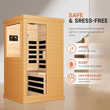 OUTEXER Far Infrared Sauna Home Sauna Spa Room Canadian Hemlock Wood 1200W