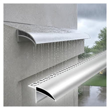 ERRULAN Aluminum Roof Drip Edge Flashing, Cuttable Rain Diverter