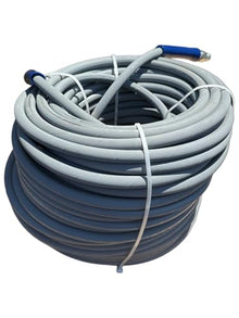 Pressure-Pro AHS295 3/8 in. x 200 ft. 4200 PSI, Gray Pressure Washer Replacement Hose, Non-Marking with Quick Disconnects