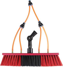 Water Supply Pole Kit, 3.6-10.8M Water Supply Retractable Brush for Cleaning Photovoltaic and Solar Panels (Color: Black Size: 32cm Brush Head) Water Supply Pole Brush System,10.8m/36FT