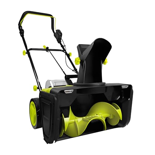 Battery Powered Snow Blower 3500 W, 80V Snow Blower Cordless with Adjustable Chute & LED Lights, 20" Width, 10" Depth, 25ft Max Throw for Residential and Commercial Areas